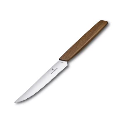 Victorinox - SWISS MODERN steakknivsæt, 12 cm, 2 stk., valnøddetræ