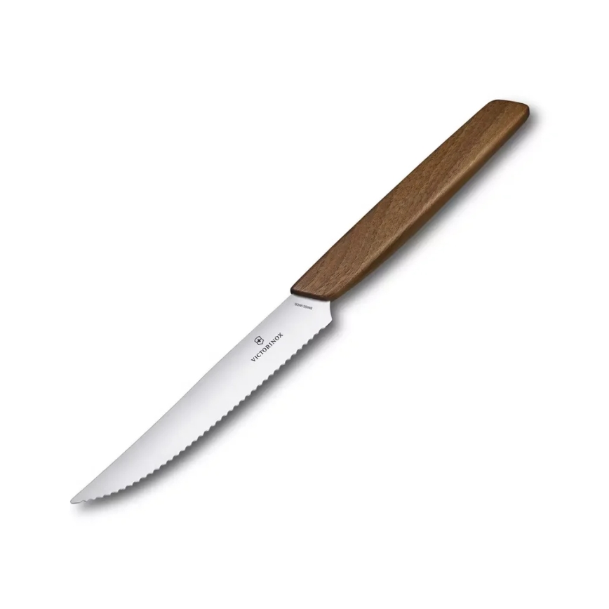 Victorinox - SWISS MODERN steakknivsæt, 12 cm, 2 stk., valnøddetræ