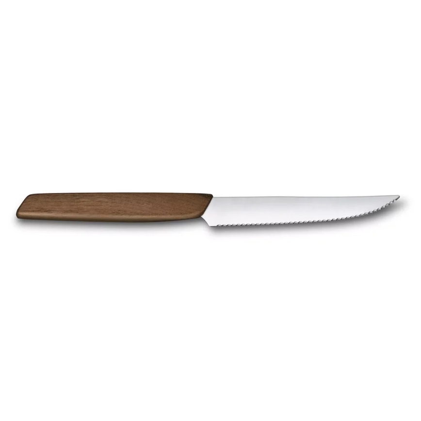 Victorinox - SWISS MODERN steakknivsæt, 12 cm, 2 stk., valnøddetræ