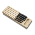 Victorinox - Sæt af køkkenknive med opbevaringsindsats SWISS CLASSIC, 6 stk., bøg/beige