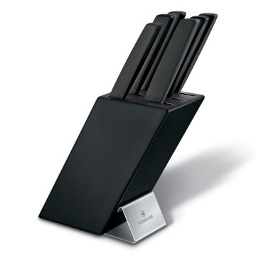 Victorinox - Sæt køkkenknive i knivblok SWISS MODERN 7 stk bøg/sort