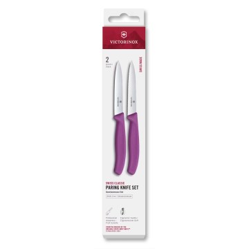 Victorinox - Sæt med 2 grøntsagsknive SWISS CLASSIC 10 cm, lilla