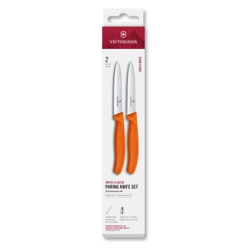 Victorinox - Sæt med 2 grøntsagsknive SWISS CLASSIC 10 cm, orange