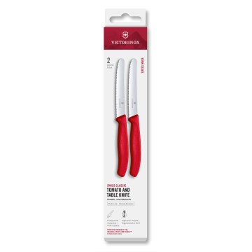 Victorinox - Sæt med 2 grøntsagsknive SWISS CLASSIC 11 cm, rød