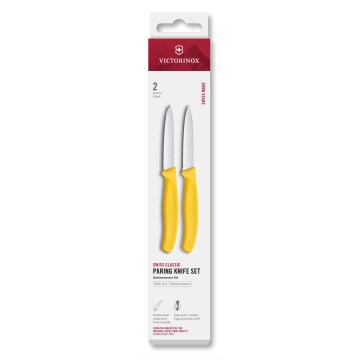 Victorinox - Sæt med 2 grøntsagsknive SWISS CLASSIC 8 cm, gul