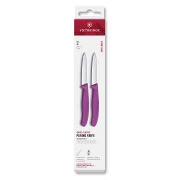 Victorinox - Sæt med 2 grøntsagsknive SWISS CLASSIC, 8 cm, lilla