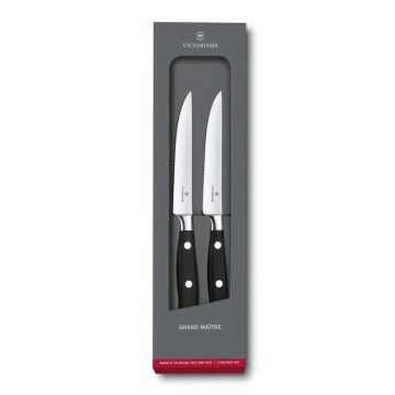 Victorinox - Sæt med 2 steakknive GRAND MAITRE 12 cm, sort
