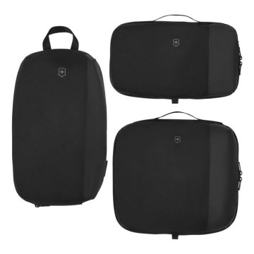 Victorinox - Travel Essentials, sæt med 3 pakkekuber, sort
