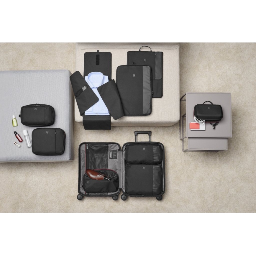 Victorinox - Travel Essentials, sæt med 3 pakkekuber, sort