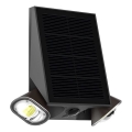 Viking - Dæmpbar fleksibel solcellevæglampe med sensor LED/1,3W/3,7V IP44 4000K 2000 mAh