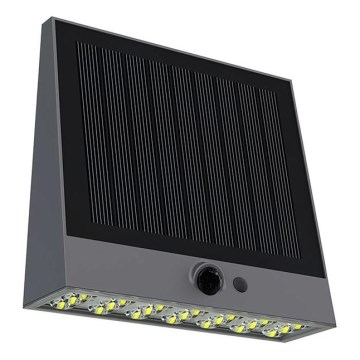 Viking - Dæmpbar LED-solcelle-væglampe med sensor LED/2W/3,7V IP54 4000K 2000 mAh