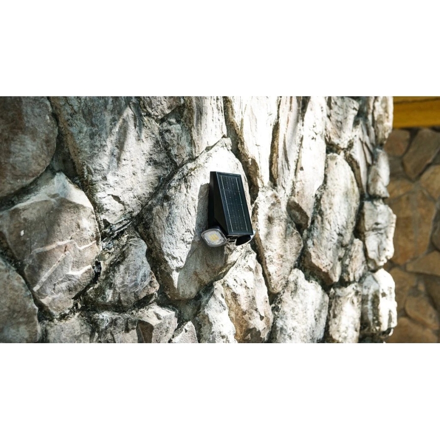 Viking - LED-dæmpbar solcelledrevet væglampe med sensor LED/1,3W/3,7V IP44 4000K 2000 mAh