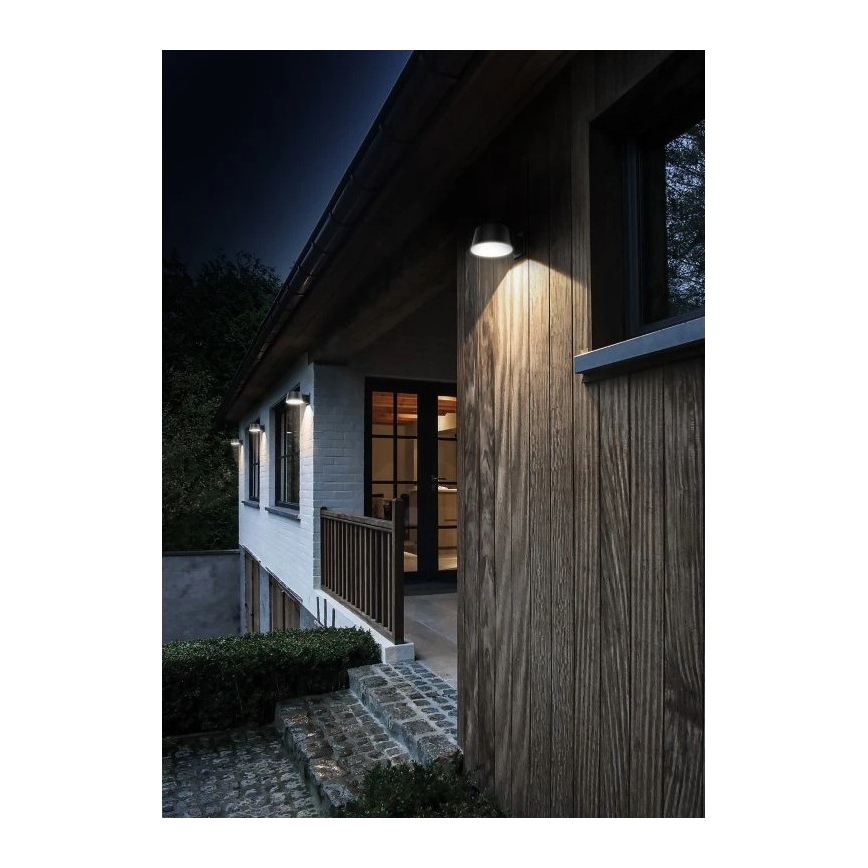 Viking - LED dæmpbar solcelledrevet væglampe med sensor LED/1W/3,7V IP44 4000K 2000 mAh