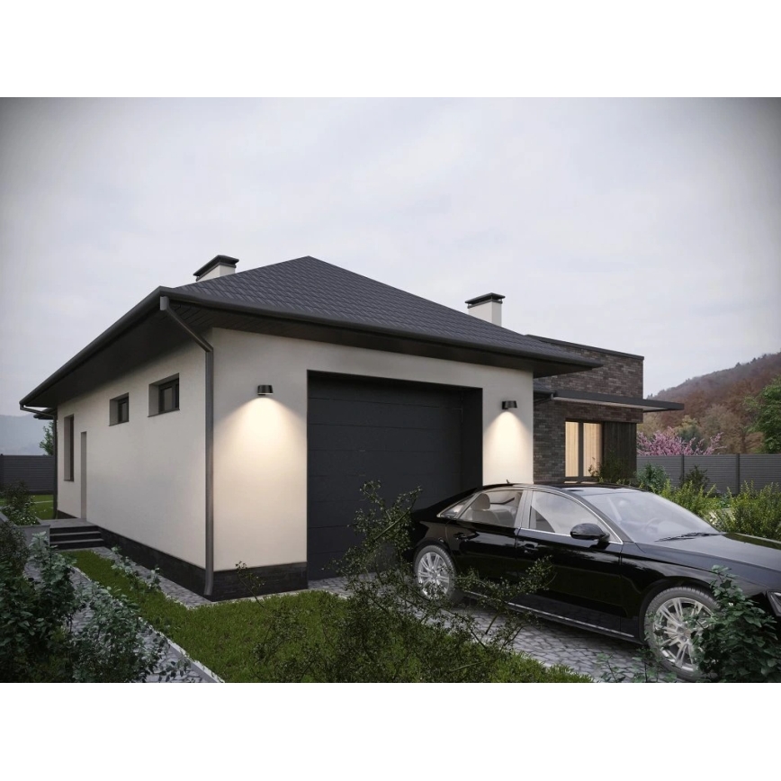 Viking - LED dæmpbar solcelledrevet væglampe med sensor LED/1W/3,7V IP44 4000K 2000 mAh