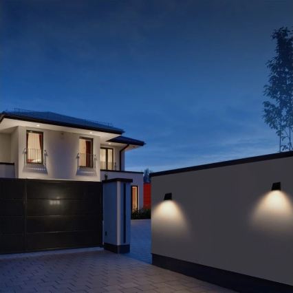 Viking - Dæmpbar LED-solcelle-væglampe med sensor LED/2W/3,7V IP54 4000K 2000 mAh