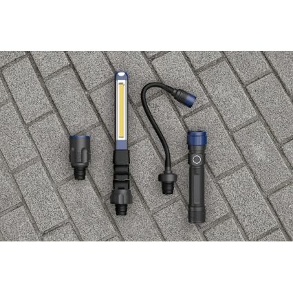 Viking - Genopladelig LED-lommelygte 3 i 1 LED/5V IPX4 380 lm 2200 mAh