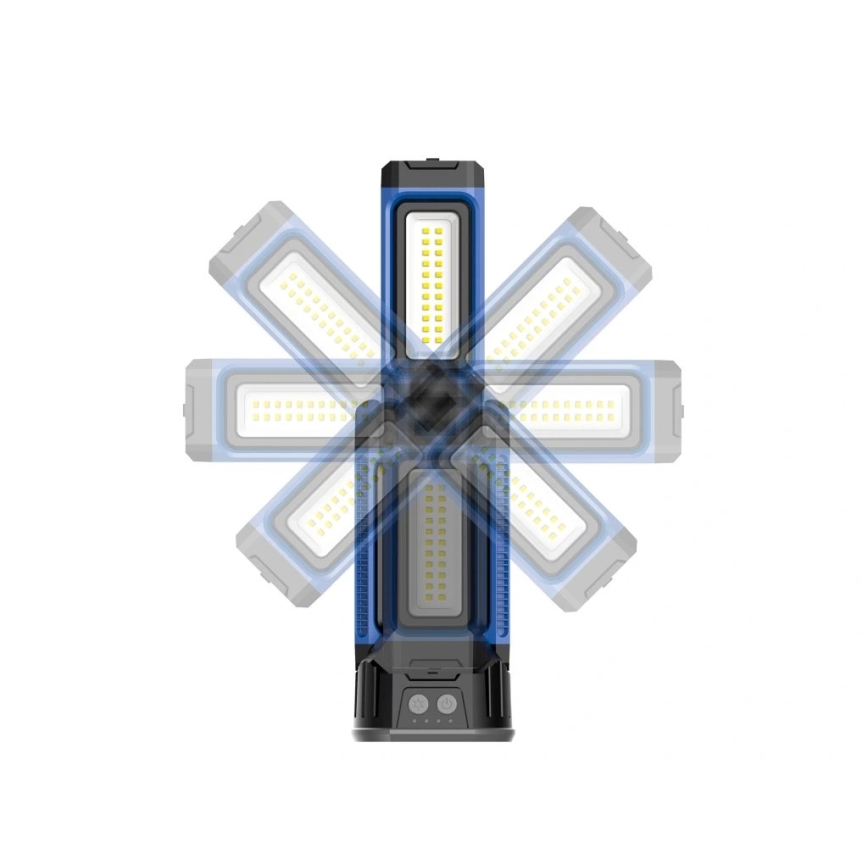 Viking - Genopladelig LED-reflektor med stativ 3xLED/5V IPX4 4500 lm 4000 mAh
