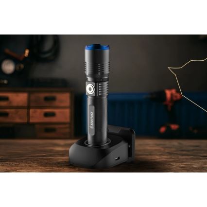 Viking - LED-dæmpbar genopladelig lommelygte LED/5V IPX3 600 lm 2600 mAh