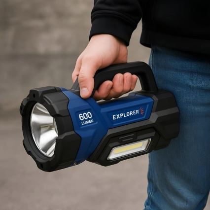 Viking - LED Dæmpbar genopladelig lommelygte LED/5V IPX4 1000 lm 8000 mAh