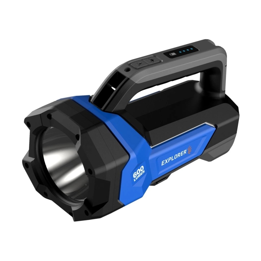 Viking - LED Dæmpbar genopladelig lommelygte LED/5V IPX4 1000 lm 8000 mAh