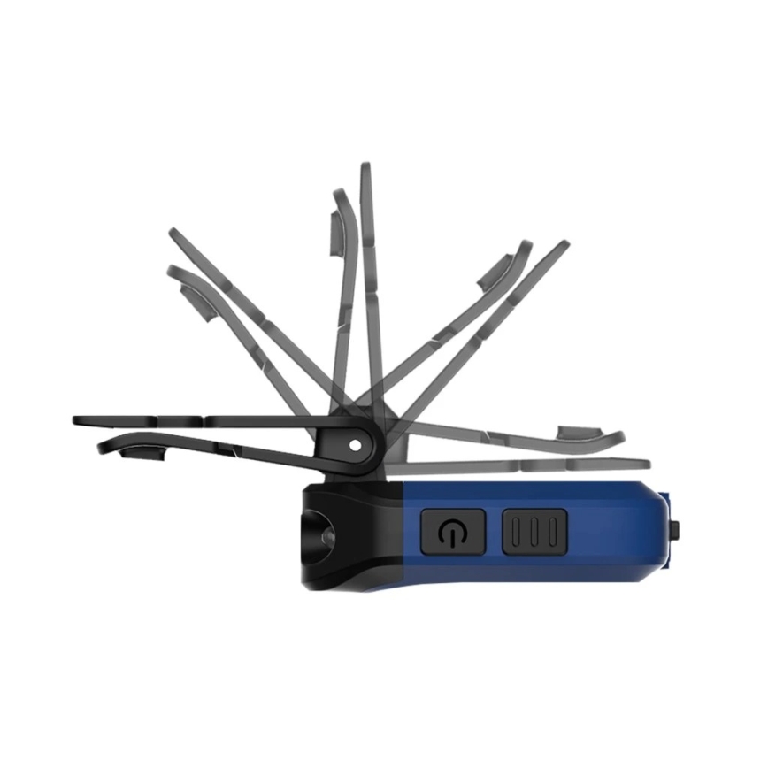 Viking - LED dæmpbar genopladelig lommelygte med sensor og rødt lys LED/5V IPX4 200 lm 500 mAh