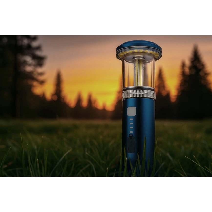 Viking - LED dæmpbar genopladelig lommelygte LED/5V IPX4 500 lm 2000 mAh