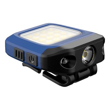 Viking - LED dæmpbar genopladelig lommelygte med sensor og rødt lys LED/5V IPX4 200 lm 500 mAh