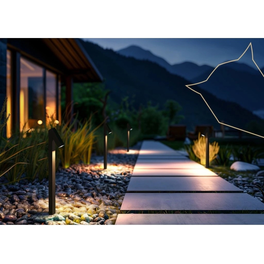 Viking - LED solcellelampe LED/1,4W/3,7V IP65 3000K