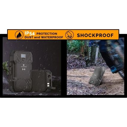 Viking - Powerbank med LED-lommelygte, trådløs opladning og solpanel Power Delivery 22,5W/30000 mAh