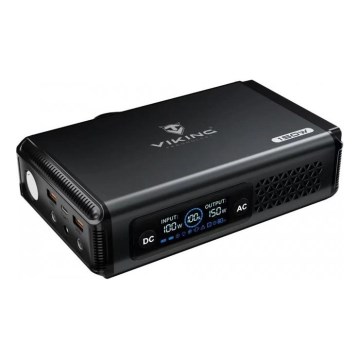 Viking - Powerbank med LED-display og Power Delivery 10000 mAh