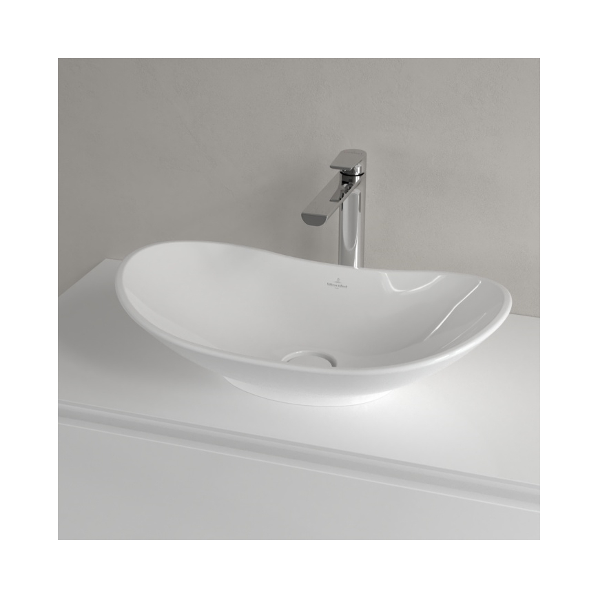 Villeroy & Boch 411060R1 - Bordmonteret håndvask MY NATURE 61x36 cm, keramik/hvid