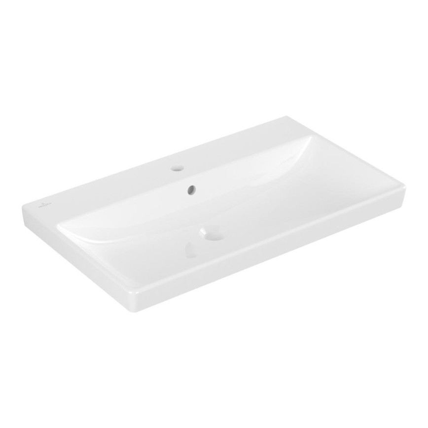 Villeroy & Boch 41568001 - Vægmonteret håndvask AVENTO 80 x 47 cm, keramik/hvid