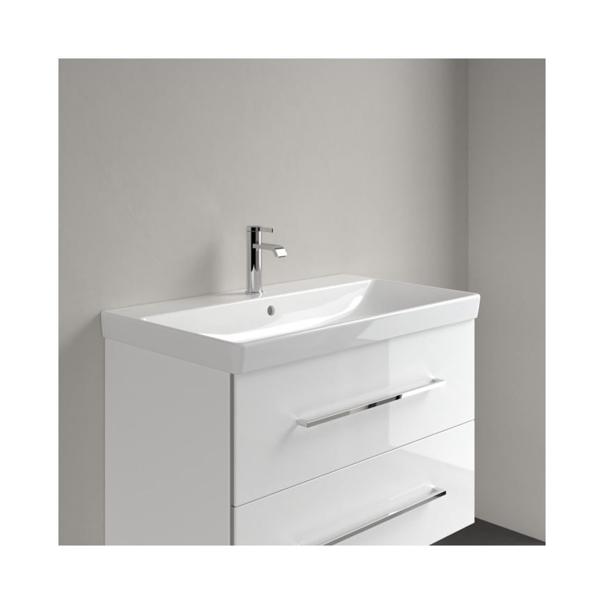 Villeroy & Boch 41568001 - Vægmonteret håndvask AVENTO 80 x 47 cm, keramik/hvid