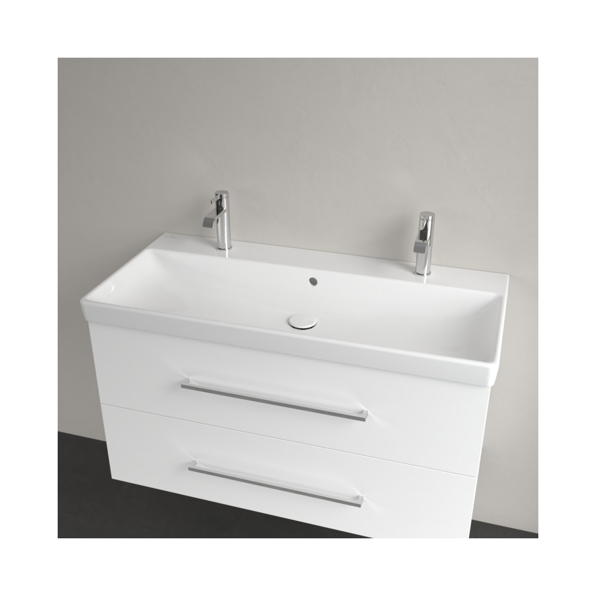 Villeroy & Boch 4156A401 - Vægmonteret håndvask AVENTO 100x47 cm keramik/hvid