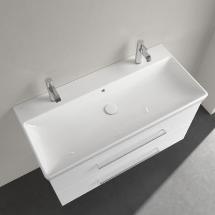 Villeroy & Boch 4156A401 - Vægmonteret håndvask AVENTO 100x47 cm keramik/hvid