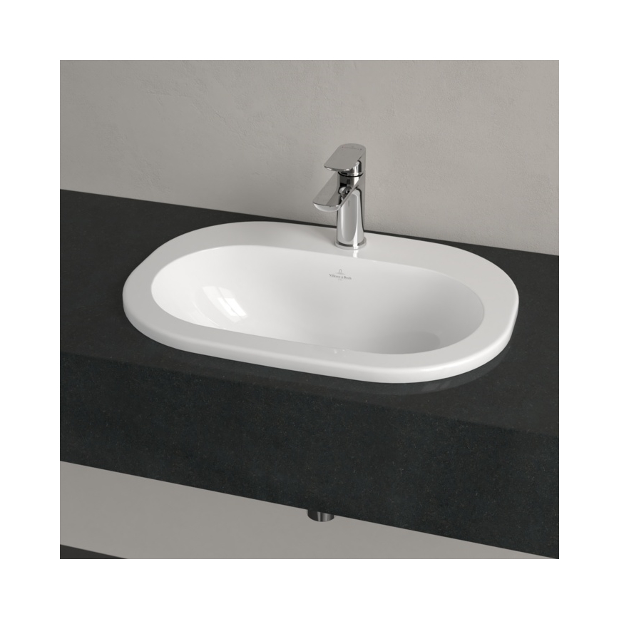 Villeroy & Boch 416156R1 - Indfældet håndvask O.NOVO 56 x 41 cm, keramisk/hvid