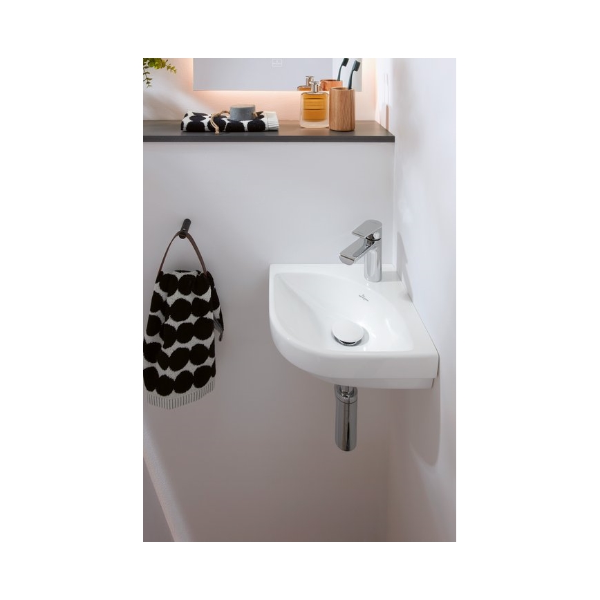 Villeroy & Boch 43714601 - Hjørne væghængt håndvask SUBWAY 3.0 32x32 cm keramik/hvid