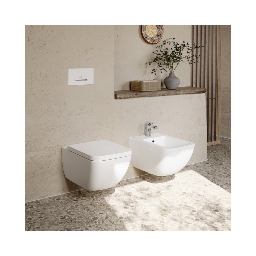 Villeroy & Boch 441100R1 - VENTICELLO væghængt bidet keramik/hvid