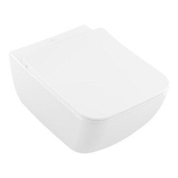 Villeroy & Boch 4611RLR1 - Væghængt toilet med SoftClose-toiletbræt VENTICELLO keramik/hvid