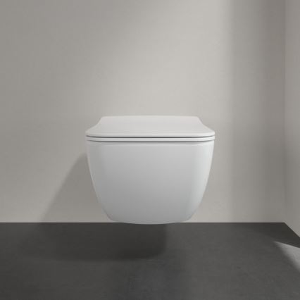 Villeroy & Boch 4611RLR1 - Væghængt toilet med SoftClose-toiletbræt VENTICELLO keramik/hvid