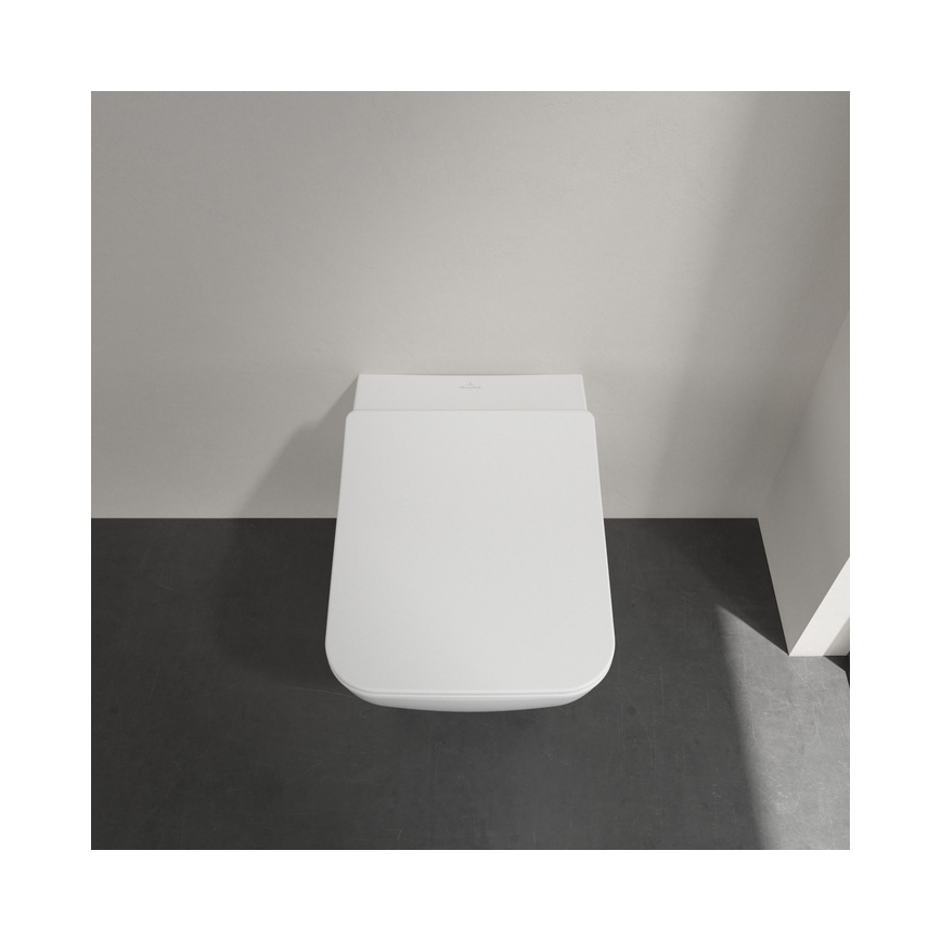 Villeroy & Boch 4611RLR1 - Væghængt toilet med SoftClose-toiletbræt VENTICELLO keramik/hvid