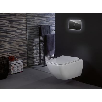 Villeroy & Boch 4611RLR1 - Væghængt toilet med SoftClose-toiletbræt VENTICELLO keramik/hvid