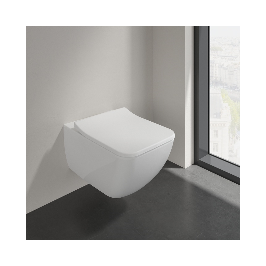 Villeroy & Boch 4611RS01 - Væghængt toilet med SoftClose-sæde VENTICELLO keramik/hvid