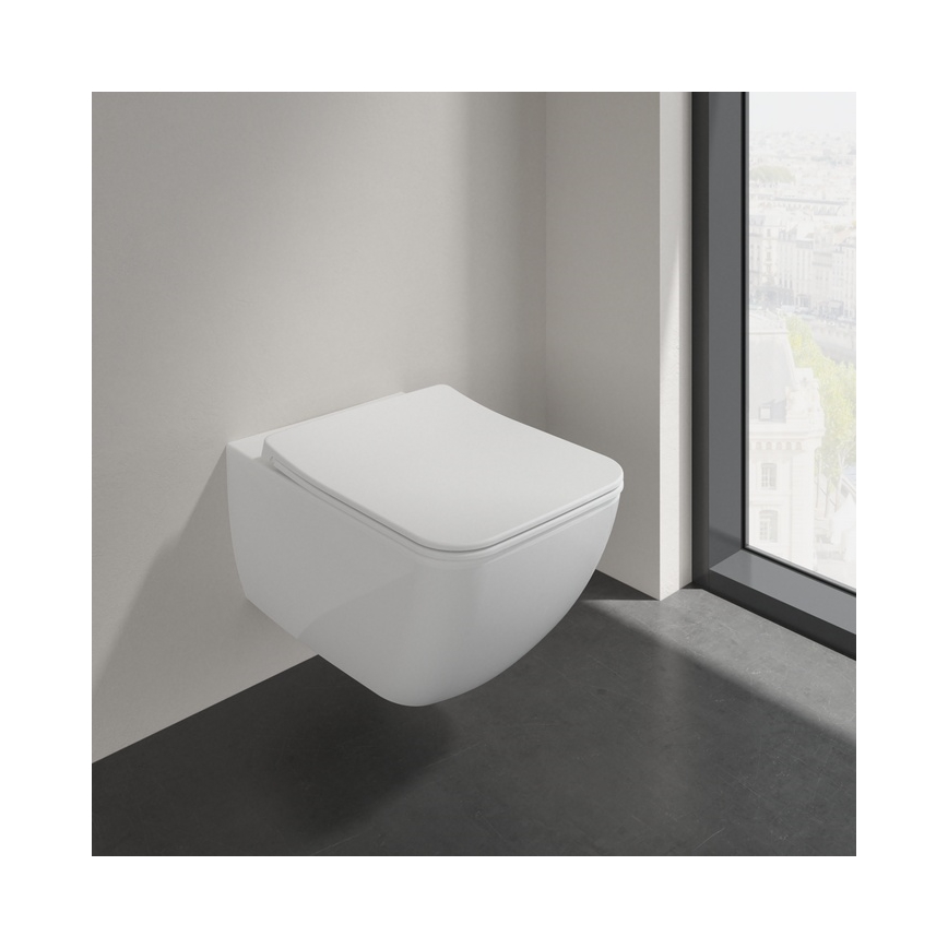Villeroy & Boch 4611RSR1 - Væghængt WC med SoftClose-sæde VENTICELLO keramik/hvid