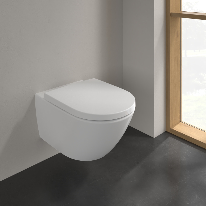 Villeroy & Boch 4670T0RW - Vægmonteret toilet SUBWAY 3.0 keramik/hvid
