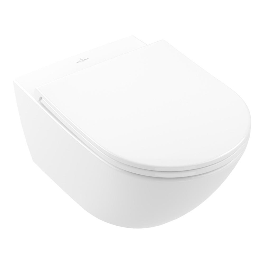 Villeroy & Boch 4670T901 - Væghængt toilet med SoftClose-sæde SUBWAY 3.0 keramik/hvid