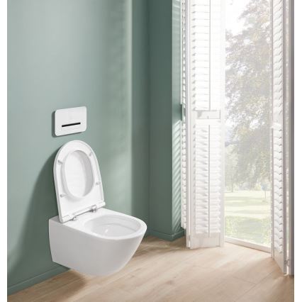 Villeroy & Boch 4670T9R1 - væghængt toilet med SoftClose-sæde SUBWAY 3.0 keramik/hvid