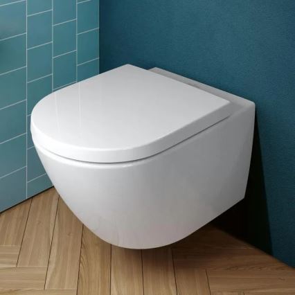 Villeroy & Boch 4670TS01 - Væghængt toilet med SoftClose-sæde SUBWAY 3.0 keramik/hvid