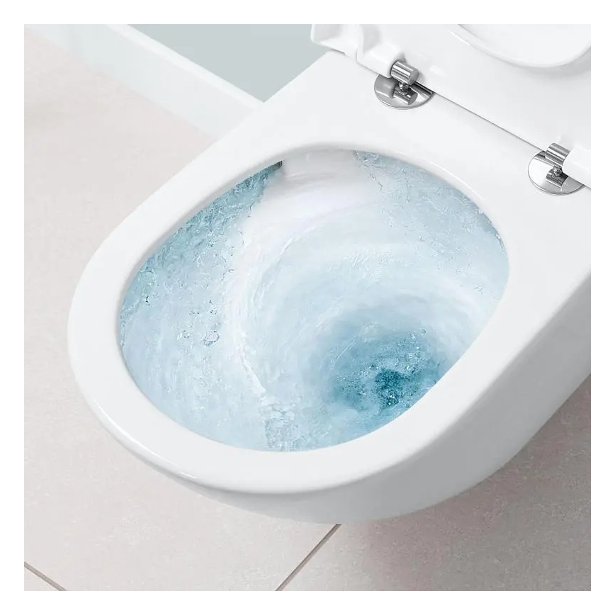 Villeroy & Boch 4670TS01 - Væghængt toilet med SoftClose-sæde SUBWAY 3.0 keramik/hvid