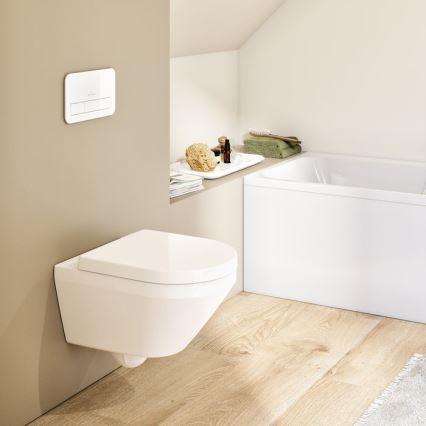 Villeroy & Boch 4694CL01 - Vægmonteret toilet med SoftClose-toiletsæde ARCHITECTURA keramik/hvid